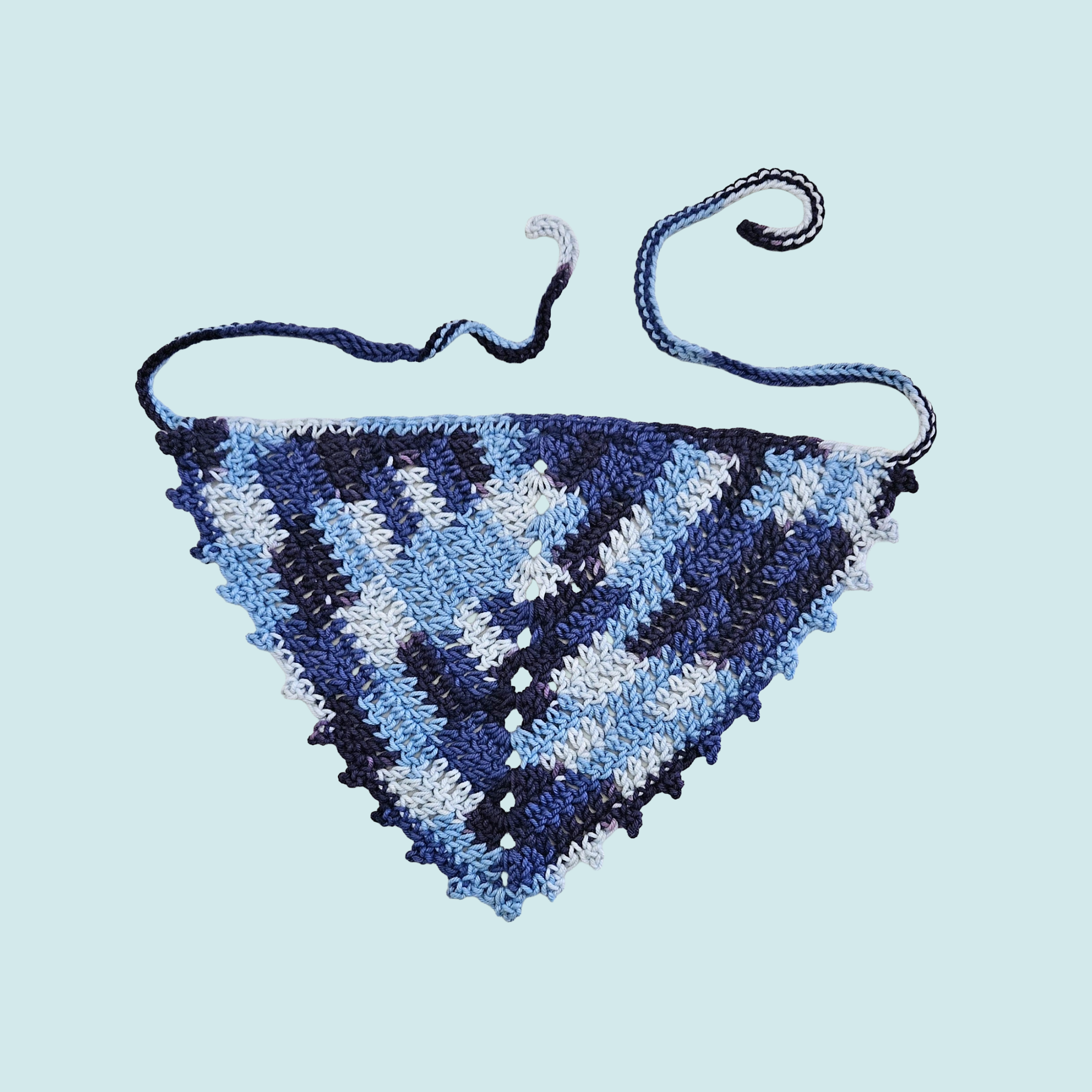 Cup & Saucer Picot Bandana - Solid