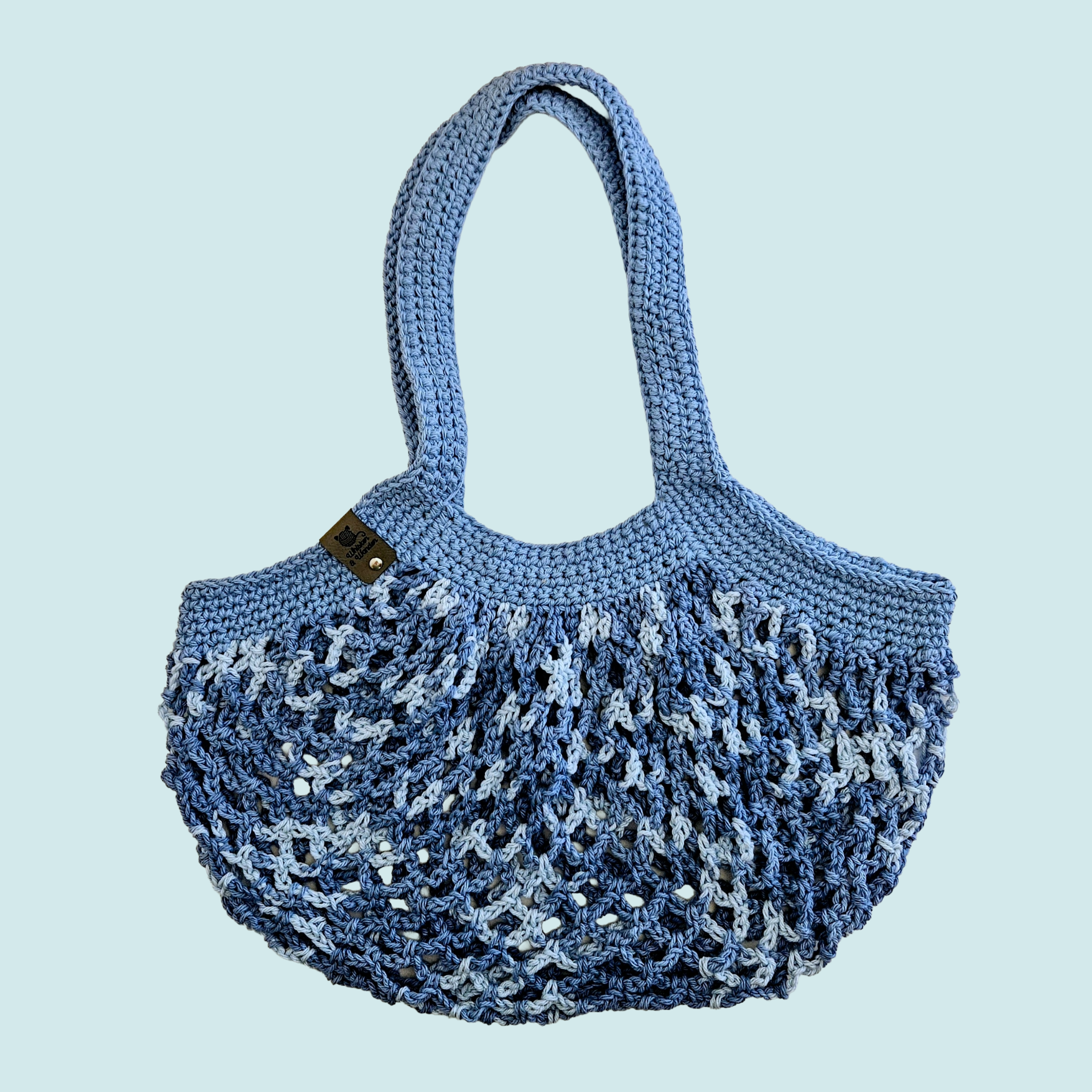 Faded Denim Market Bag