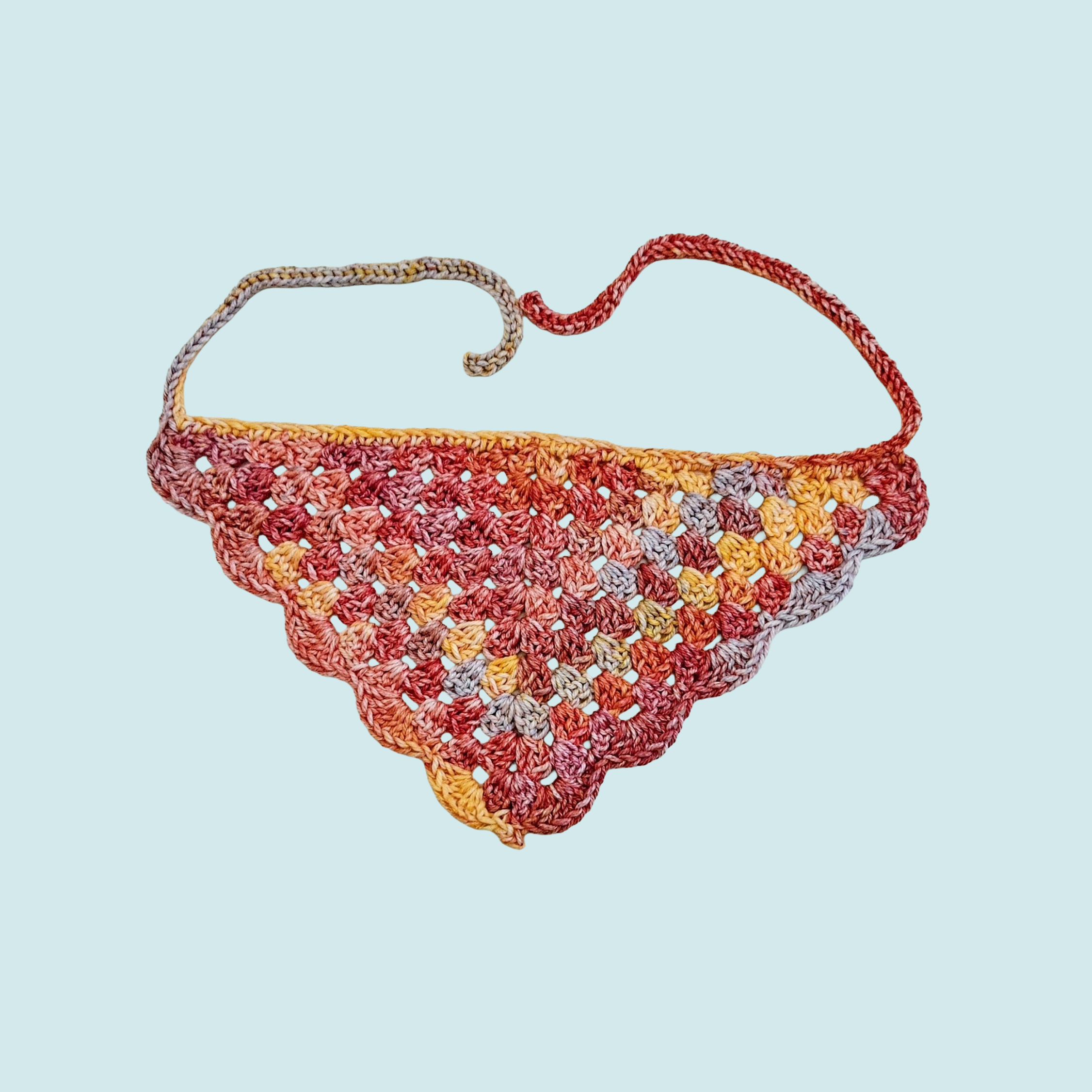 Harvest Scallop Bandana - Granny Stitch