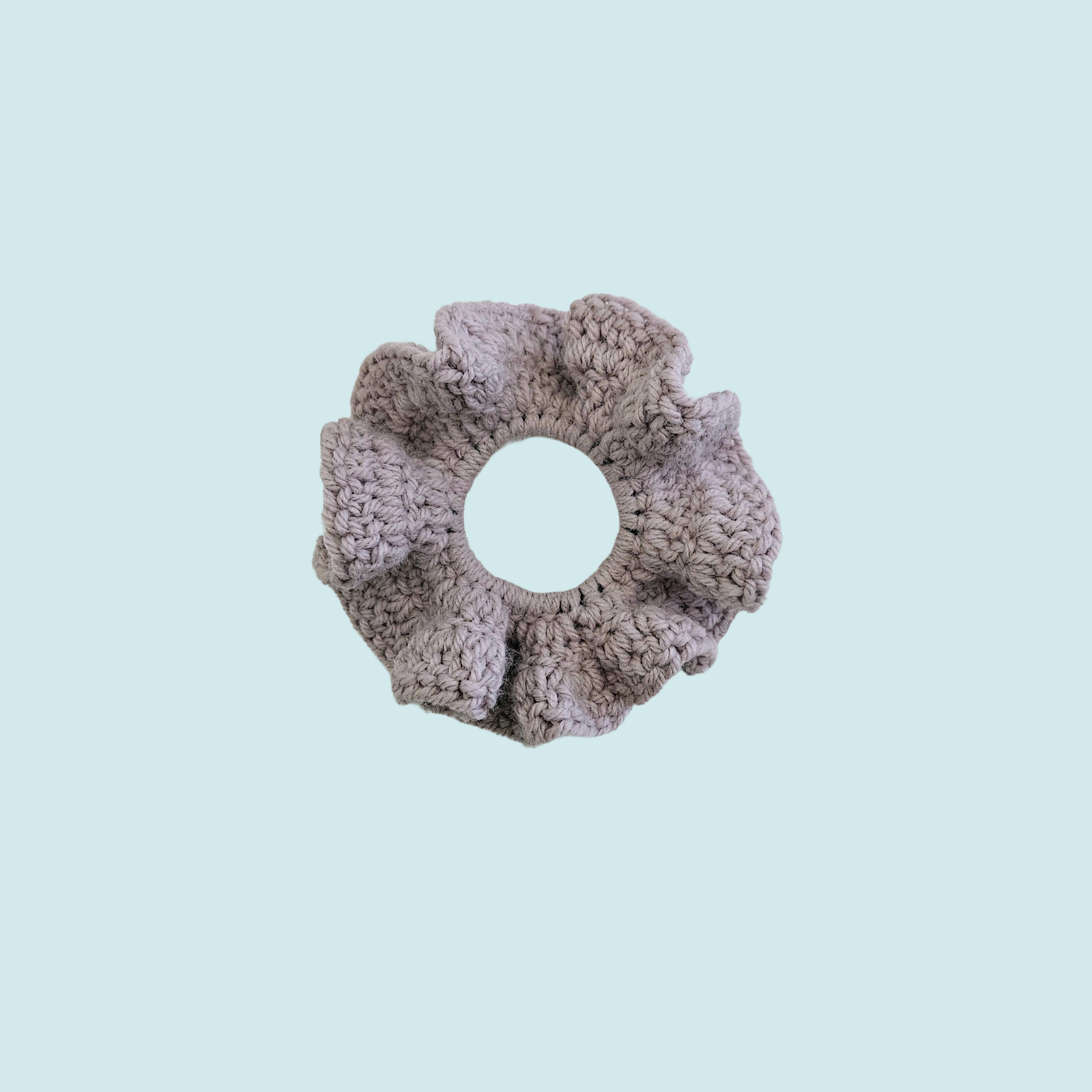 Quartz Double Ruffle Scrunchie