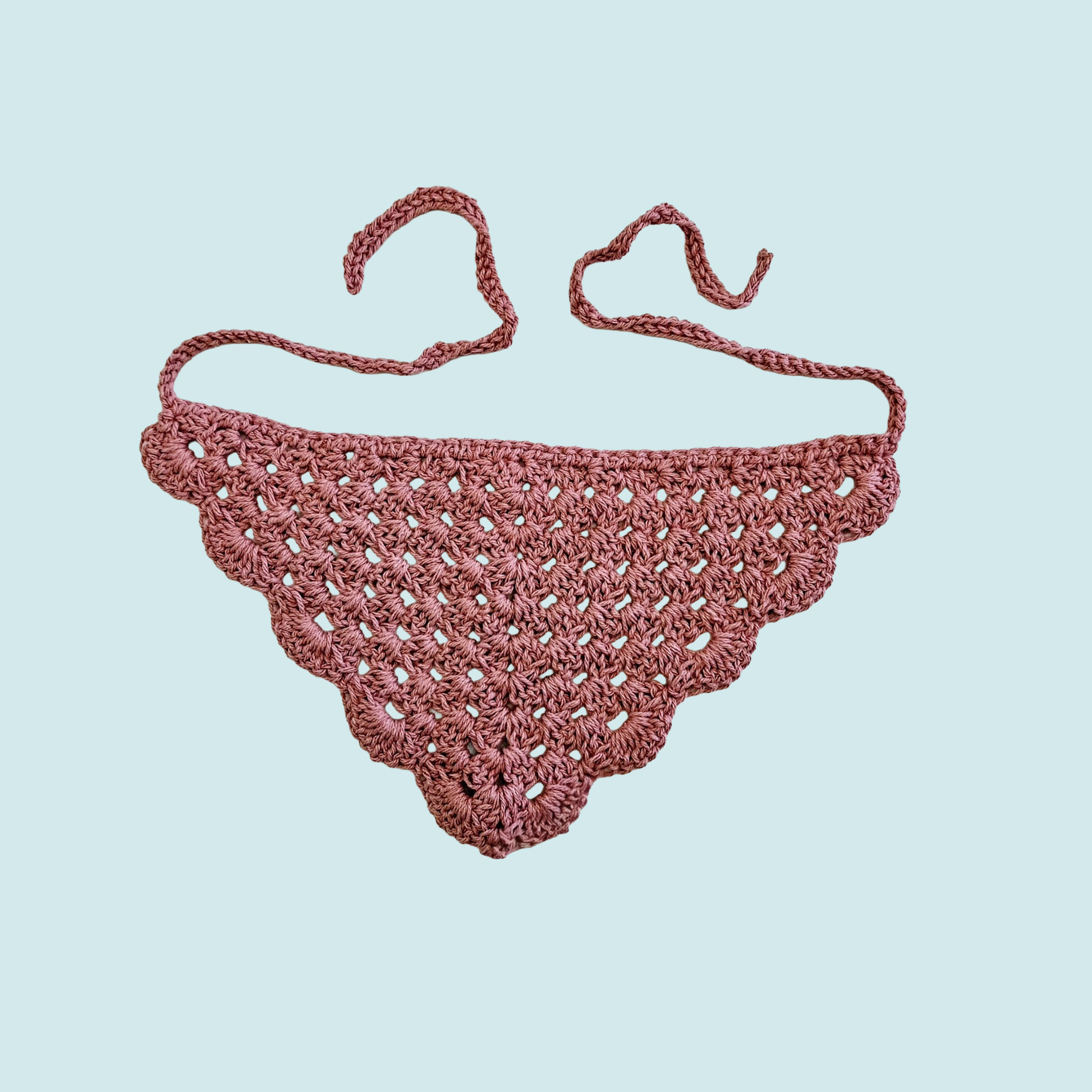 Rose Scallop Bandana - Granny Stitch